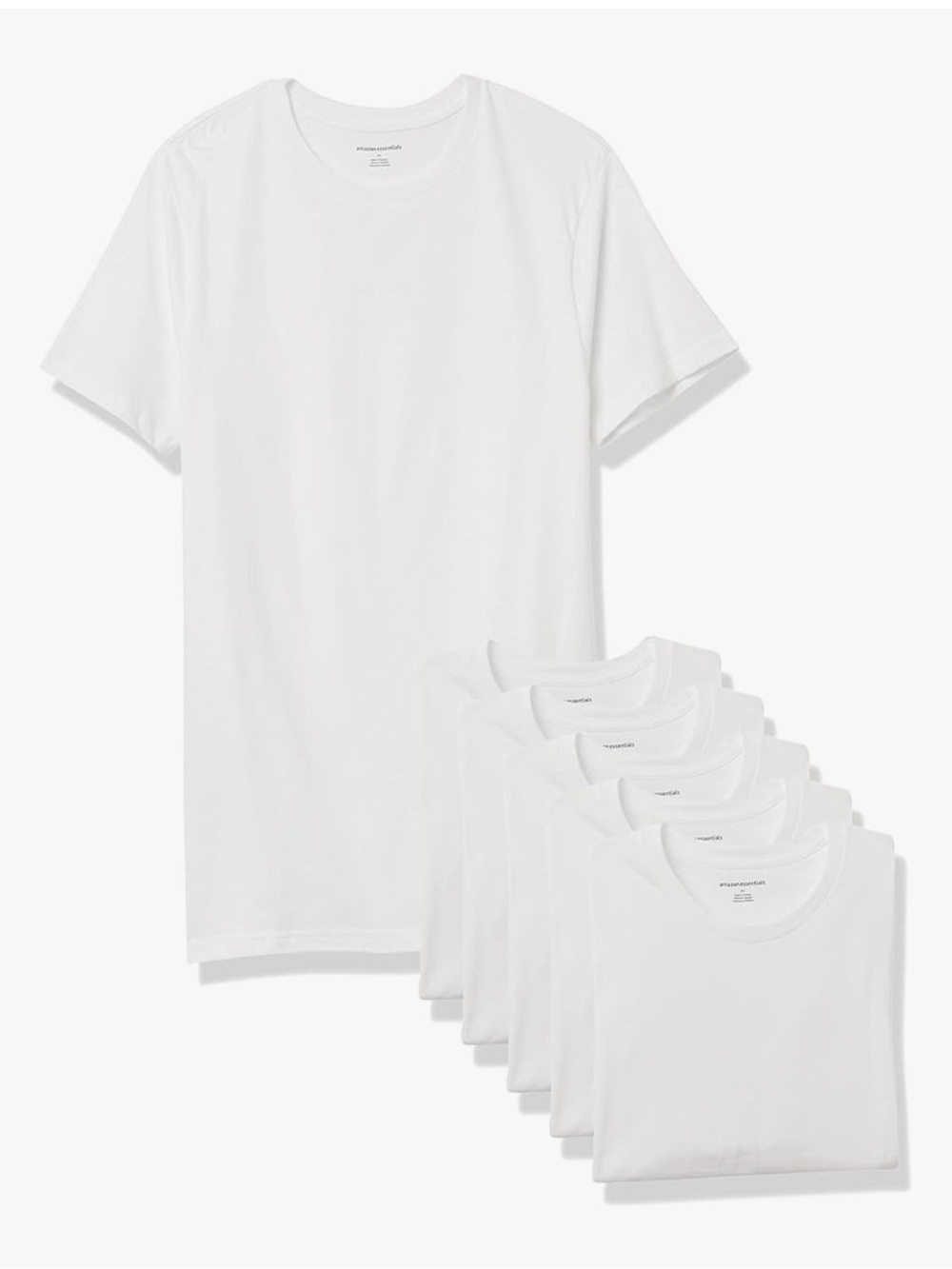 Amazon Essentials White Crew Sock Pack - 6 Pairs